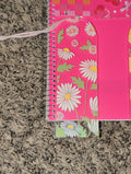 White flower bookmark