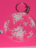 Flowers and bows keychain