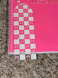 Checkers and bows bookmark