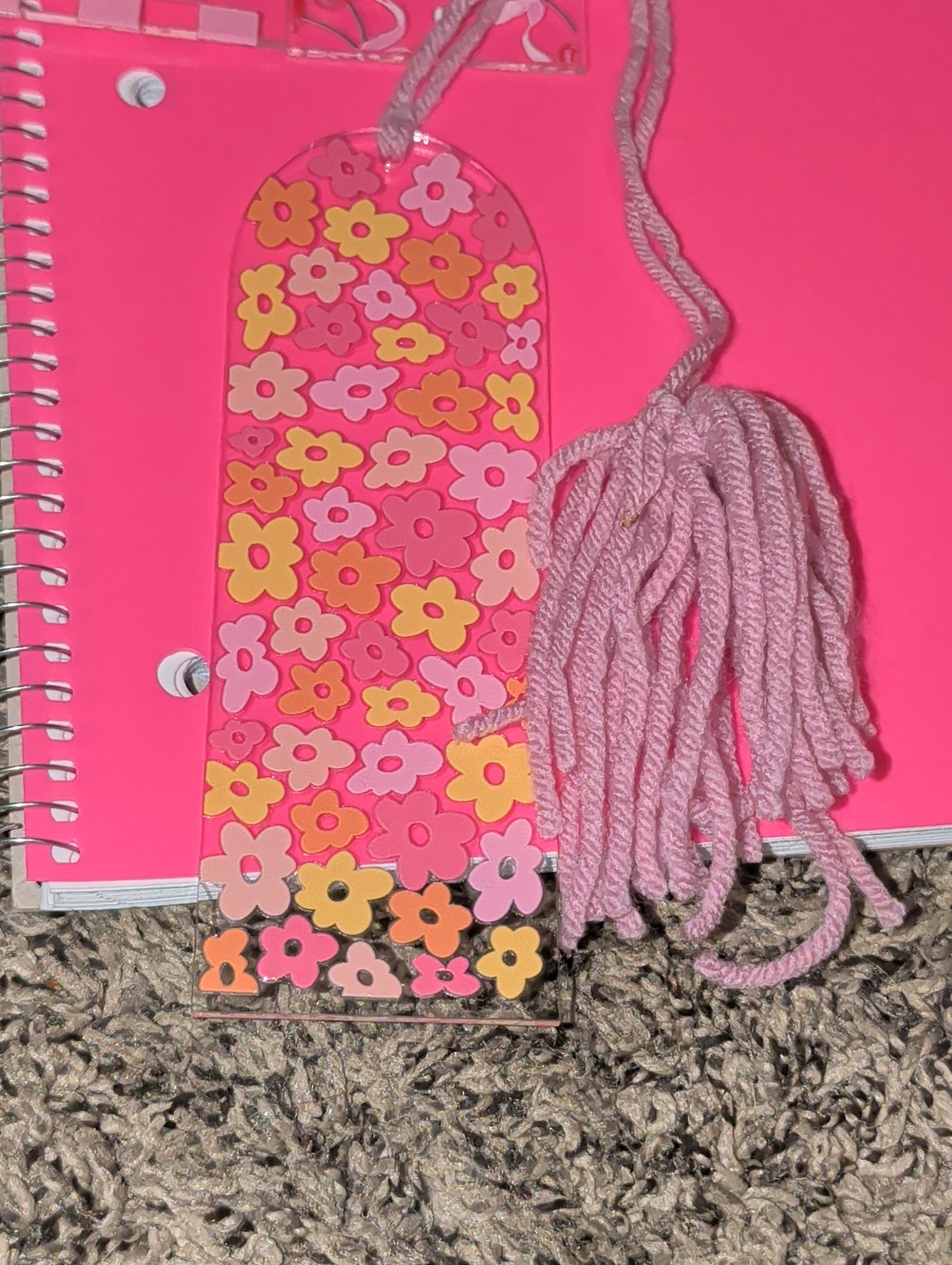 Multi flowers bookmark
